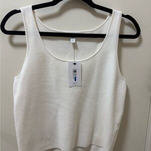 Classic White Women's Sleeveless Top